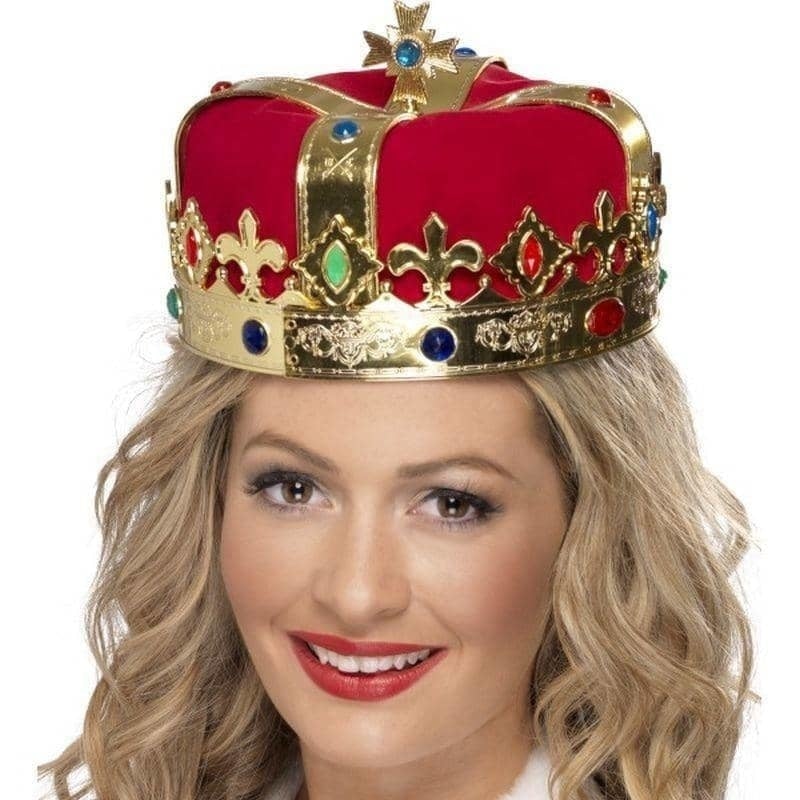 Costumes Australia Queens Crown Adult Red_1