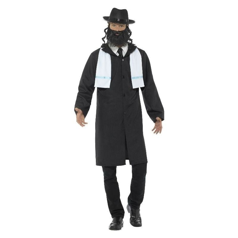 Costumes Australia Rabbi Costume Adult Black Long Jacket_2