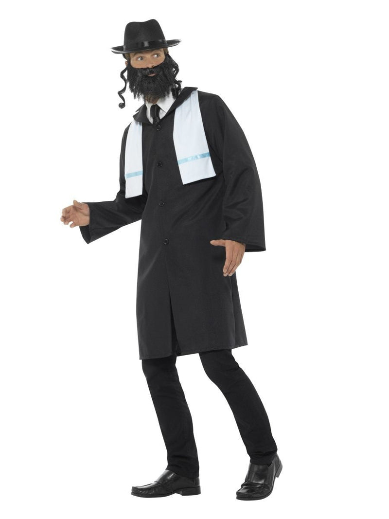 Costumes Australia Rabbi Costume Adult Black Long Jacket_3