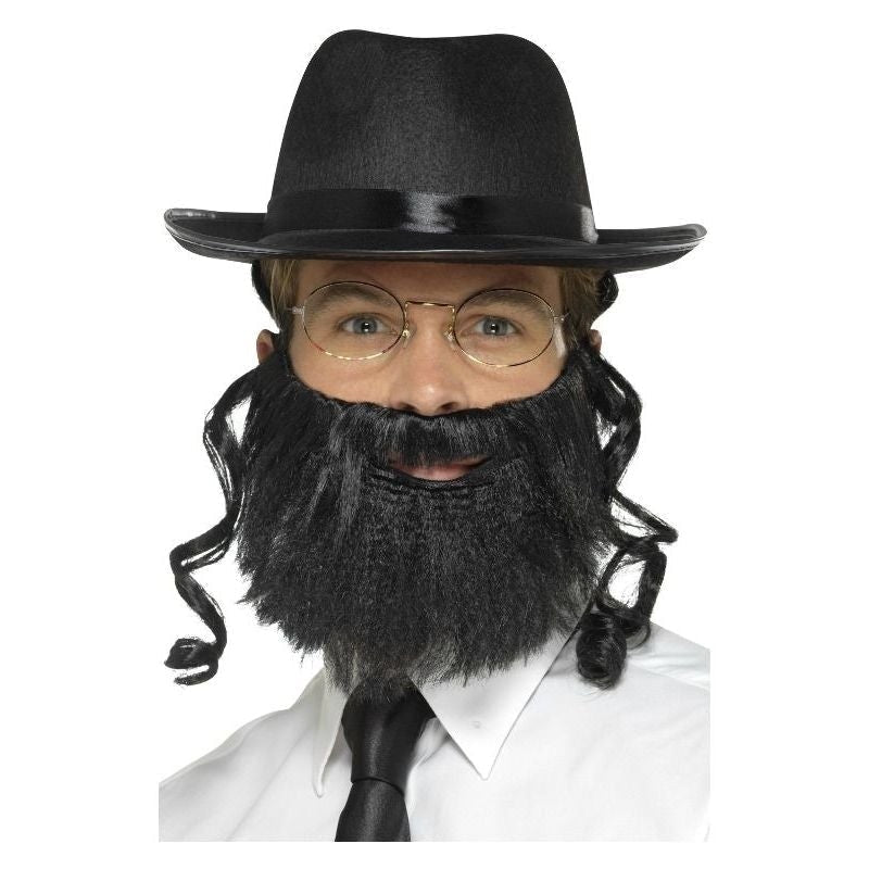 Costumes Australia Size Chart Rabbi Kit Adult Black Hat Grey Beard Glasses