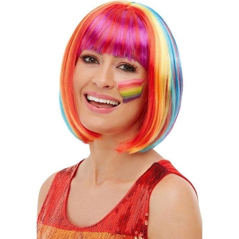 Costumes Australia Rainbow Bob Wig Adult Multi_1