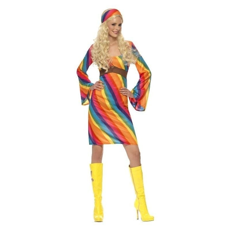 Costumes Australia Rainbow Hippie Costume Adult_5