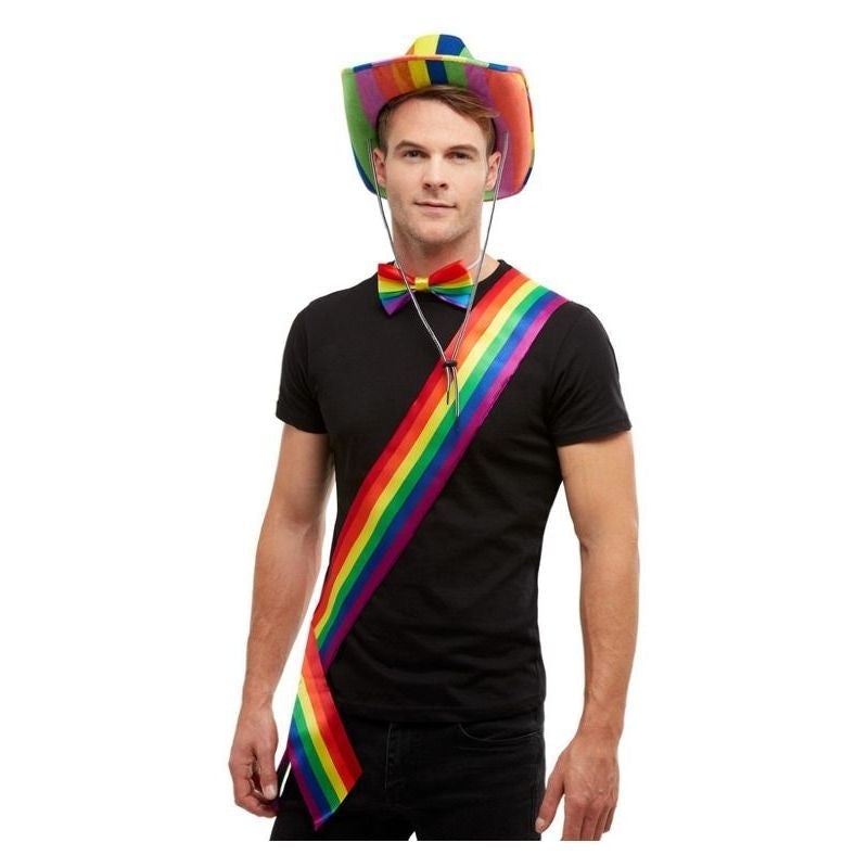 Costumes Australia Rainbow Sash Pride Adult Multi Colured_1