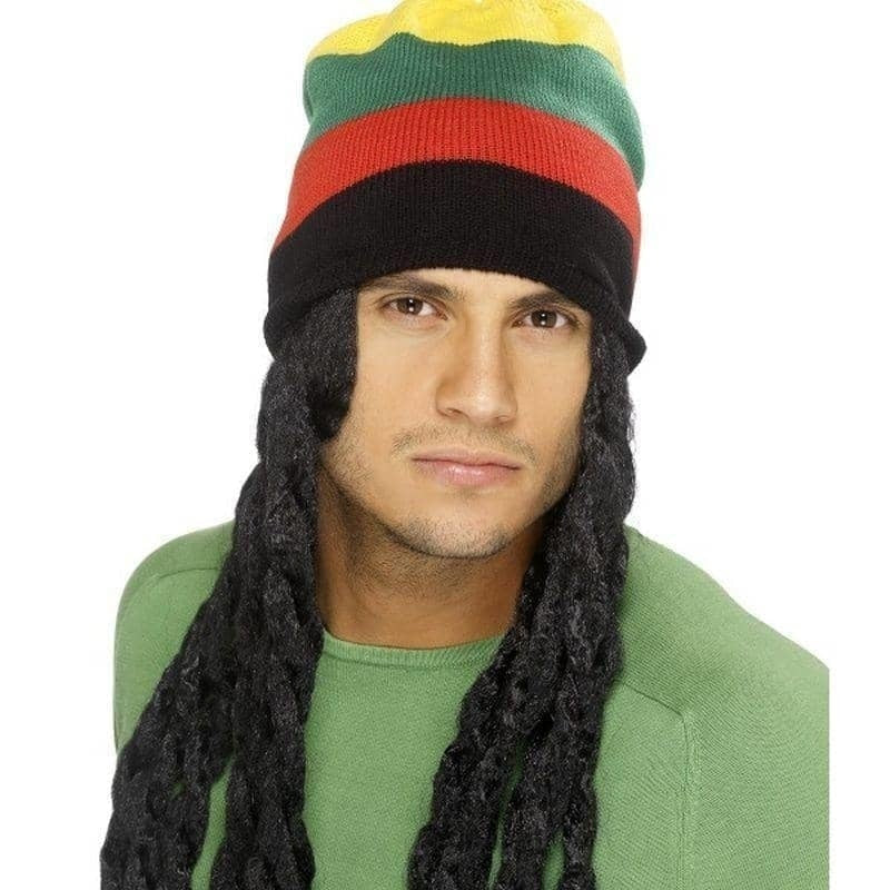 Costumes Australia Rasta Hat Adult Black_1