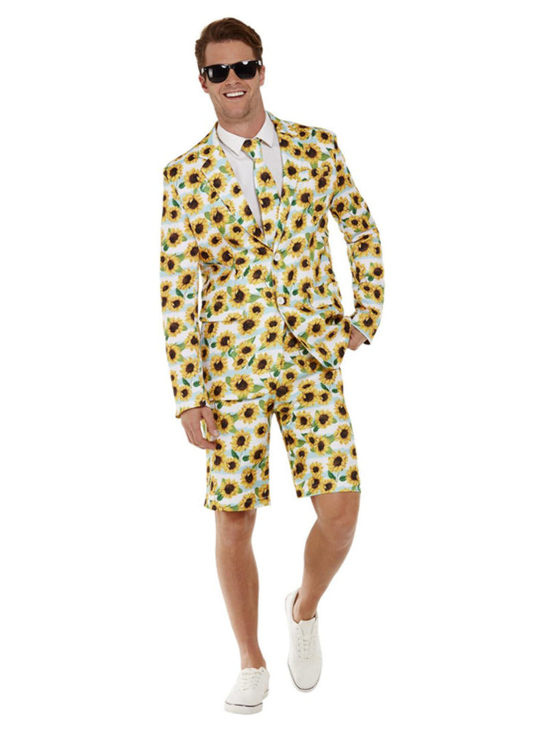 Costumes Australia Ray Of Sunshine Sunflower Stand Out Suit Adult Yellow_3