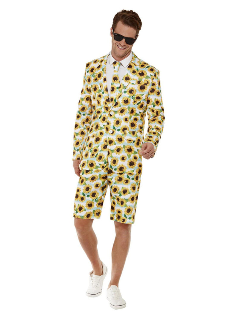 Costumes Australia Ray Of Sunshine Sunflower Stand Out Suit Adult Yellow_4