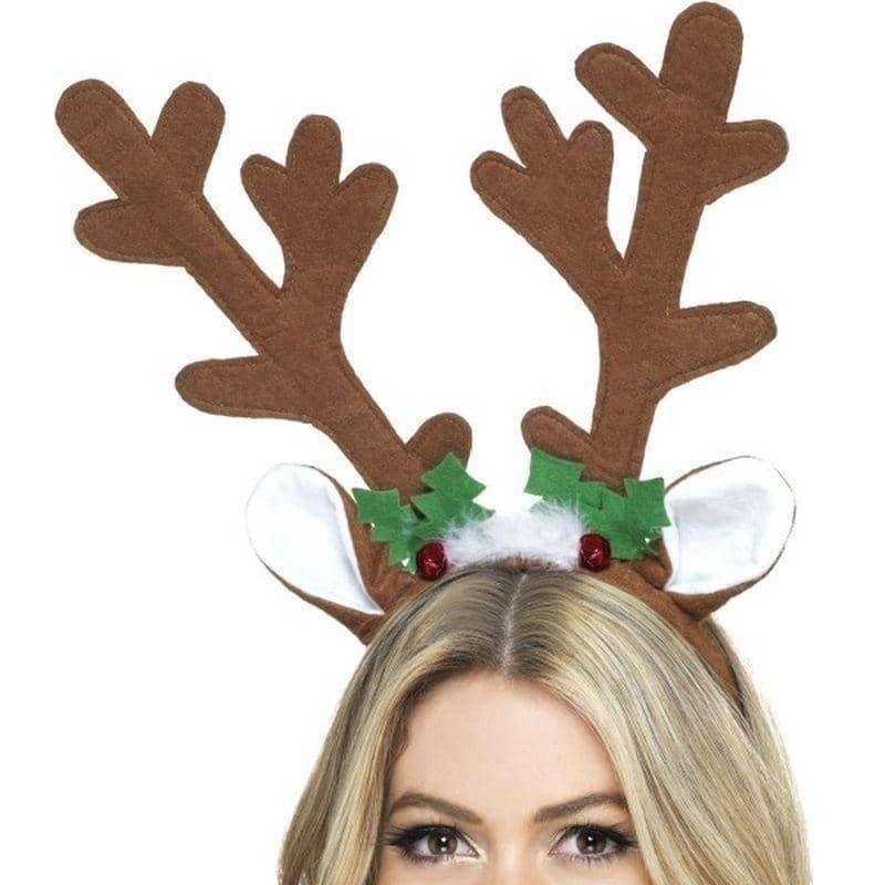 Costumes Australia Reindeer Antlers Adult Brown_1