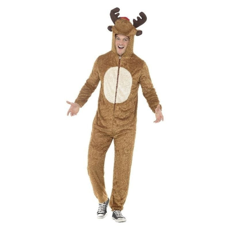 Costumes Australia Reindeer Costume Adult Brown White_3