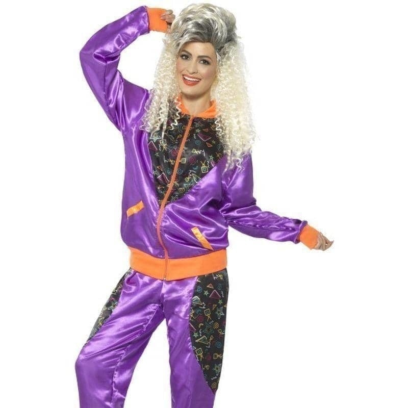 Costumes Australia Retro Shell Suit Costume Ladies Adult Purple_1