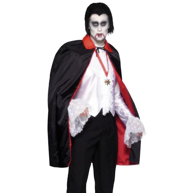 Costumes Australia Reversible Cape Adult Black Red_1