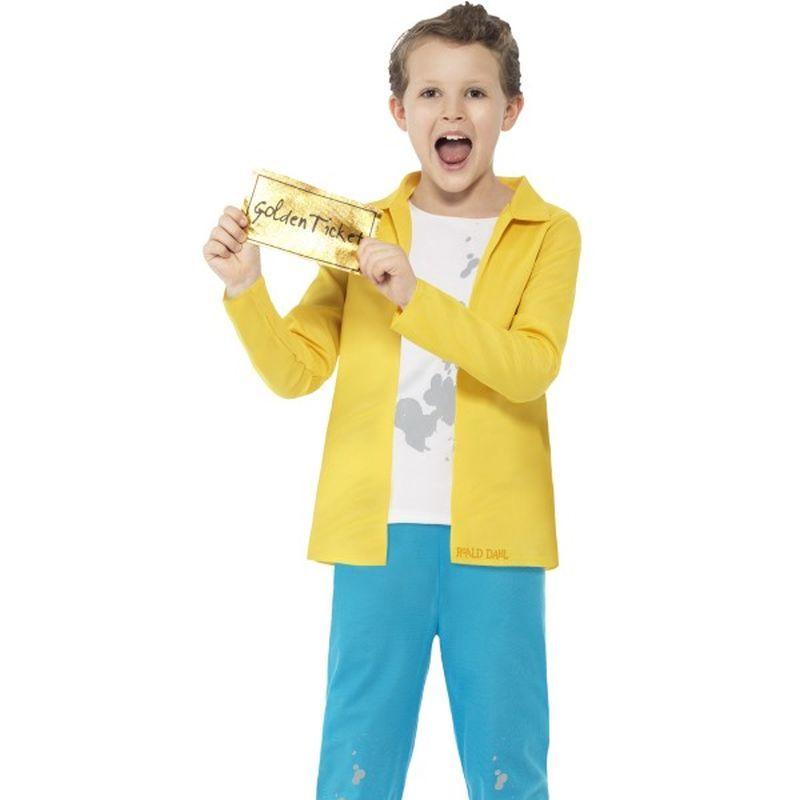 Costumes Australia Roald Dahl Charlie Bucket Costume Kids Yellow_1