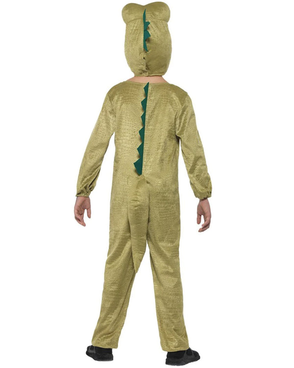 Costumes Australia Roald Dahl Enormous Crocodile Costume Kids Green Jumpsuit_3