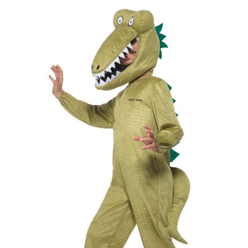 Costumes Australia Roald Dahl Enormous Crocodile Costume Kids Green Jumpsuit_1