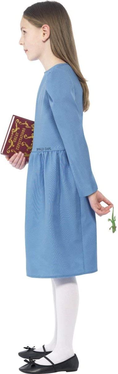 Costumes Australia Roald Dahl Matilda Licensed Costume Kids Blue Dress_2