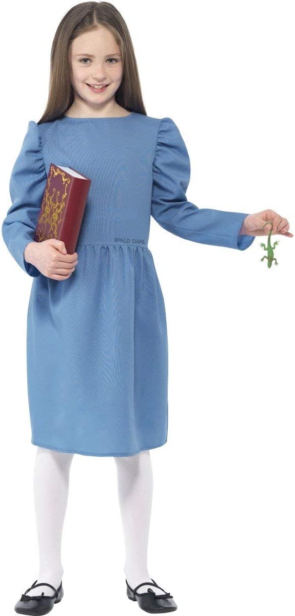 Costumes Australia Roald Dahl Matilda Licensed Costume Kids Blue Dress_1