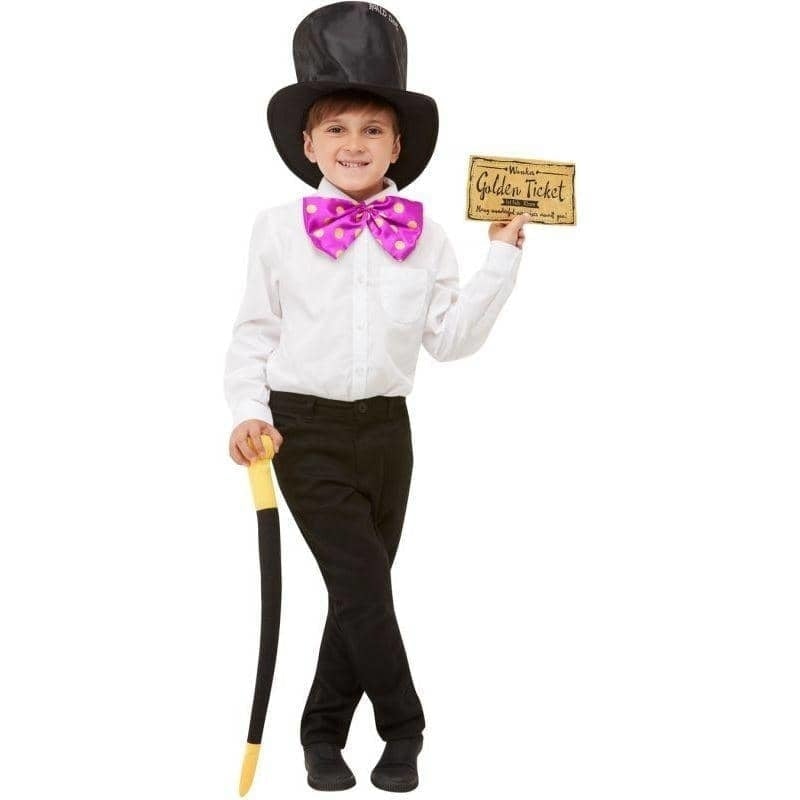 Costumes Australia Roald Dahl Willy Wonka Kit Child Black_1