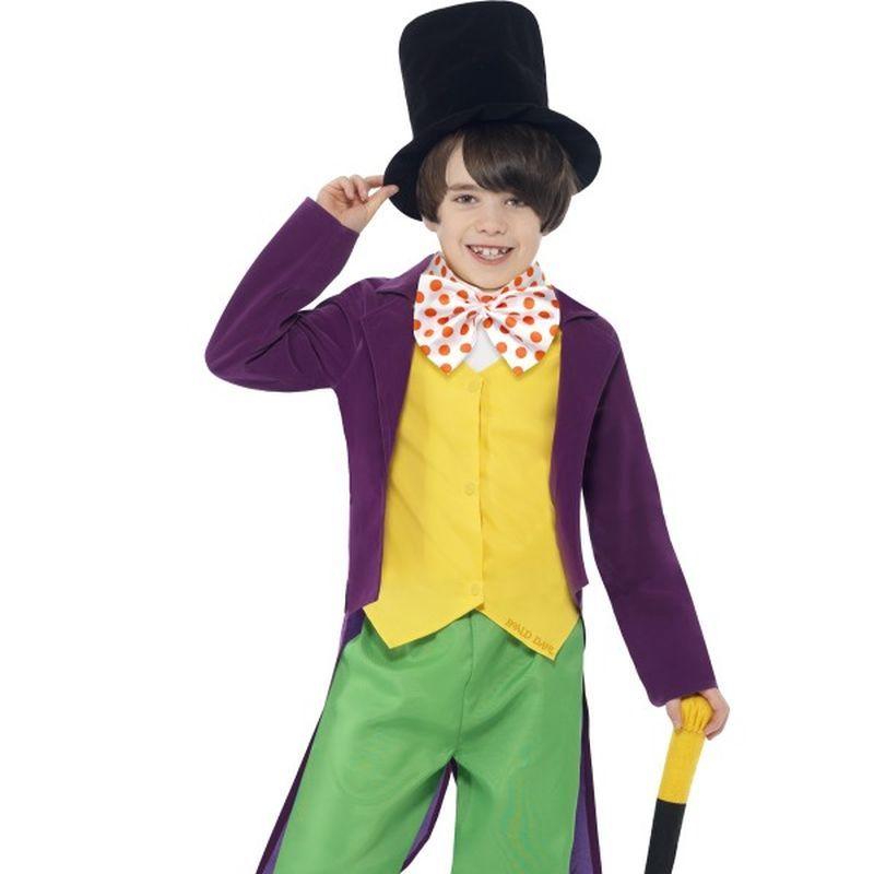 Costumes Australia Roald Dahl Willy Wonka Licensed Costume Kids Green Yellow_1