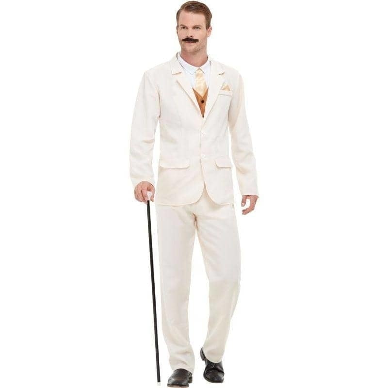 Costumes Australia Roaring 20s Gent Costume Adult White_4