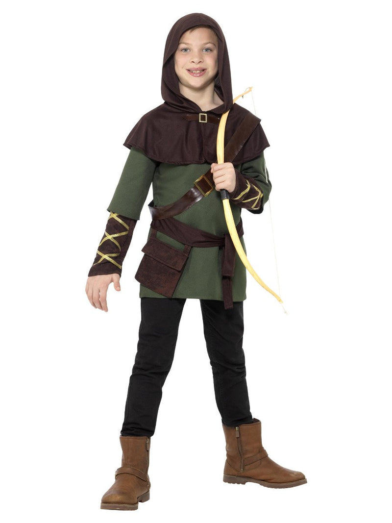 Costumes Australia Robin Hood Boy Costume Green & Brown Child Green Arrow Archer_2