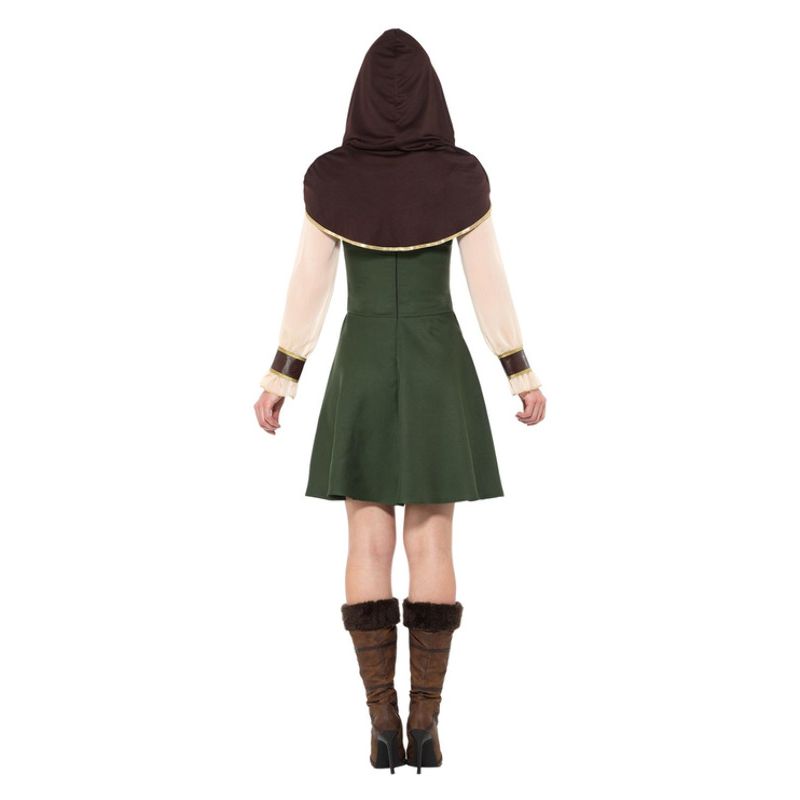 Costumes Australia Robin Hood Lady Costume Green & Brown Adult_4