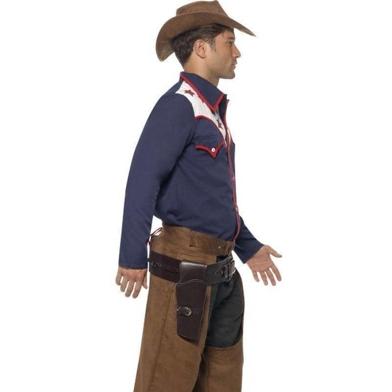 Costumes Australia Rodeo Cowboy Costume Adult Blue Brown_4