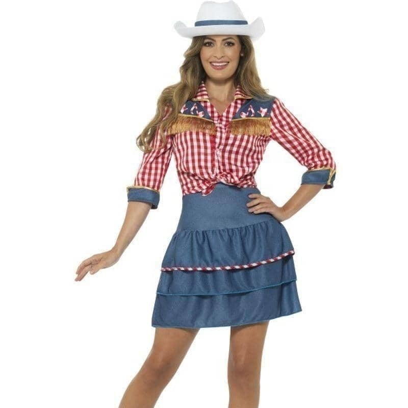 Costumes Australia Rodeo Doll Costume Adult Womens Blue_1