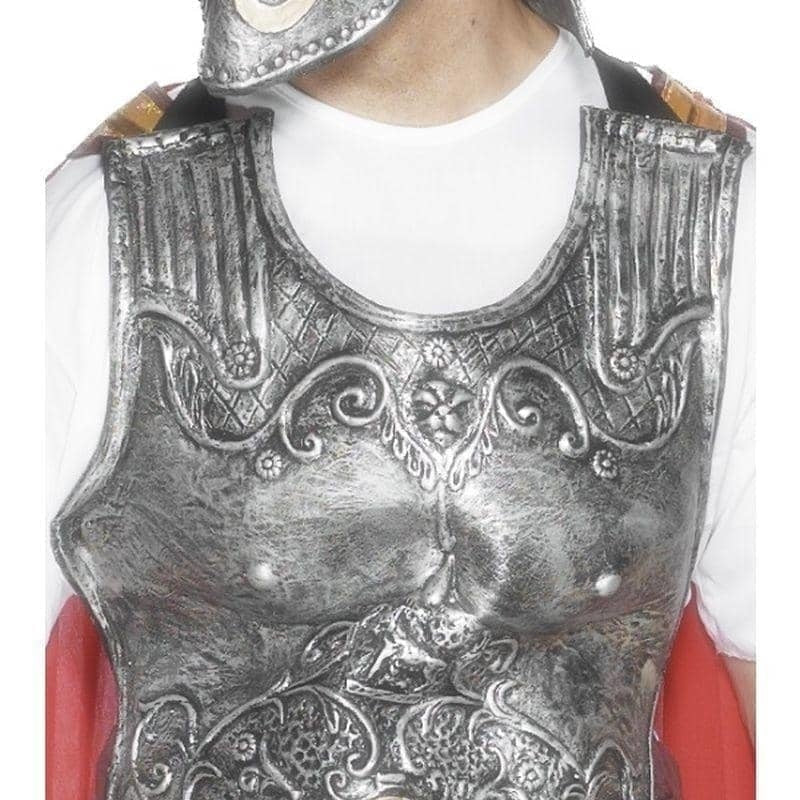 Costumes Australia Roman Armour Breastplate Adult Silver Latex_1