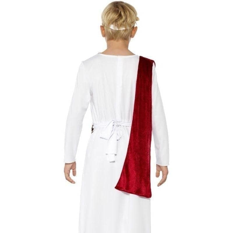 Costumes Australia Roman Boy Costume Kids White Robe Red Sash Belt Headpiece_3