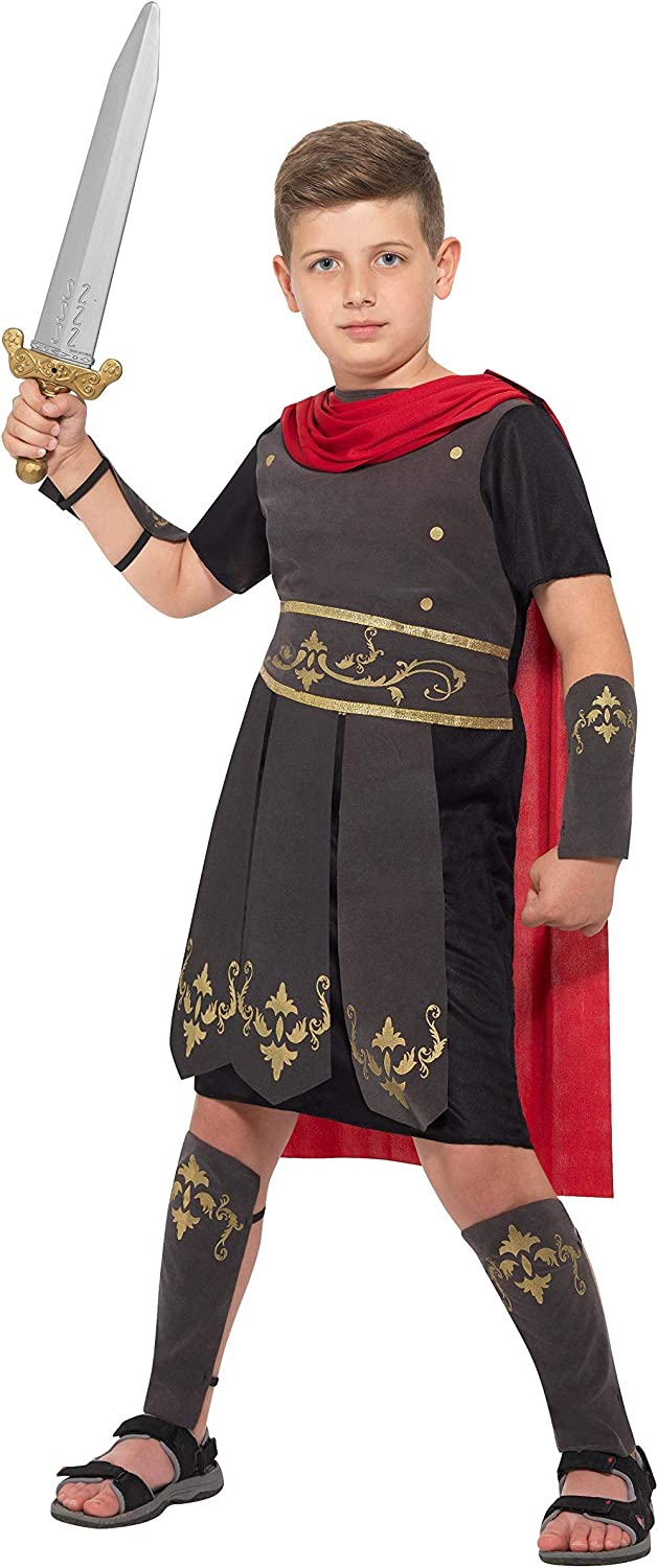 Costumes Australia Roman Soldier Costume Kids Black_5