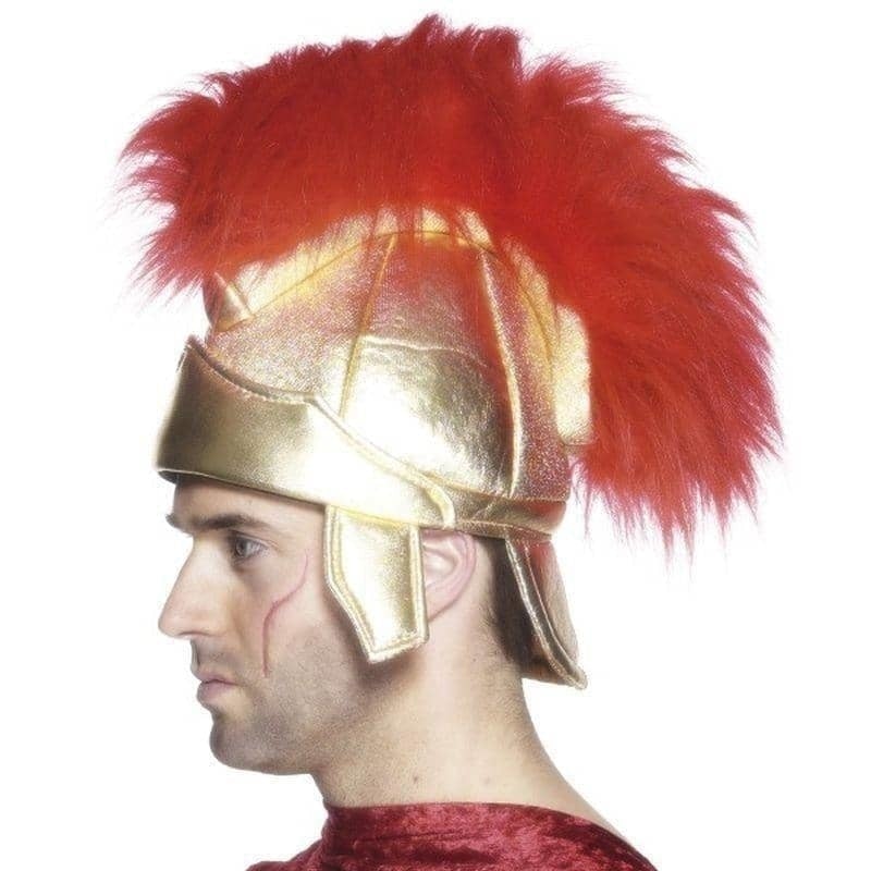 Costumes Australia Roman Soldiers Helmet Adult Gold_1