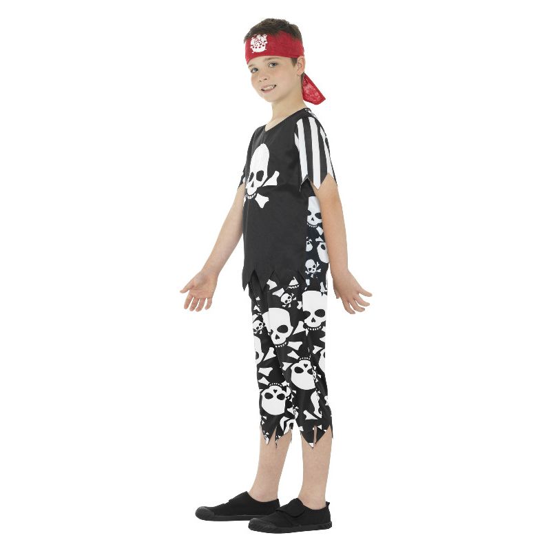 Costumes Australia Rotten Pirate Boy Costume Black & White Child_3