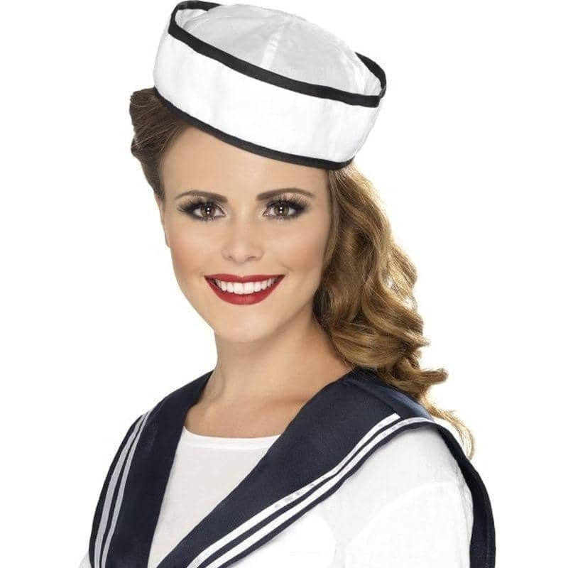 Costumes Australia Sailor Ladies Instant Kit Adult White Blue Scarf Hat_1