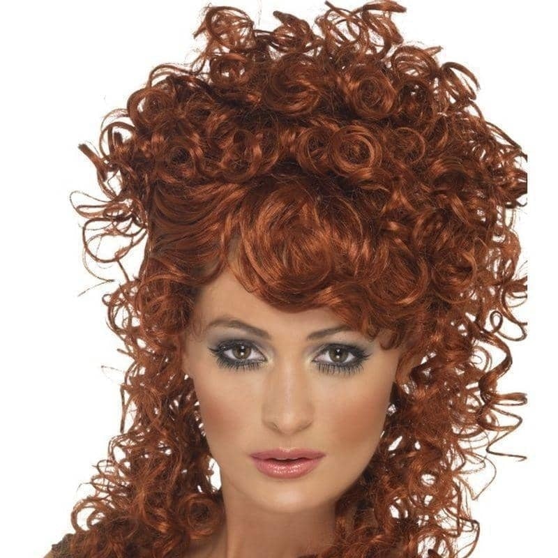 Costumes Australia Saloon Girl Wig Adult Auburn Long Curly_2