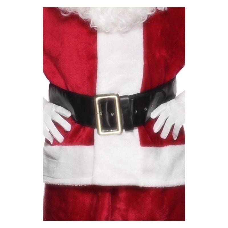 Costumes Australia Santa Belt Adult Black 145cm with Gold Buckle Costume Accessory_2