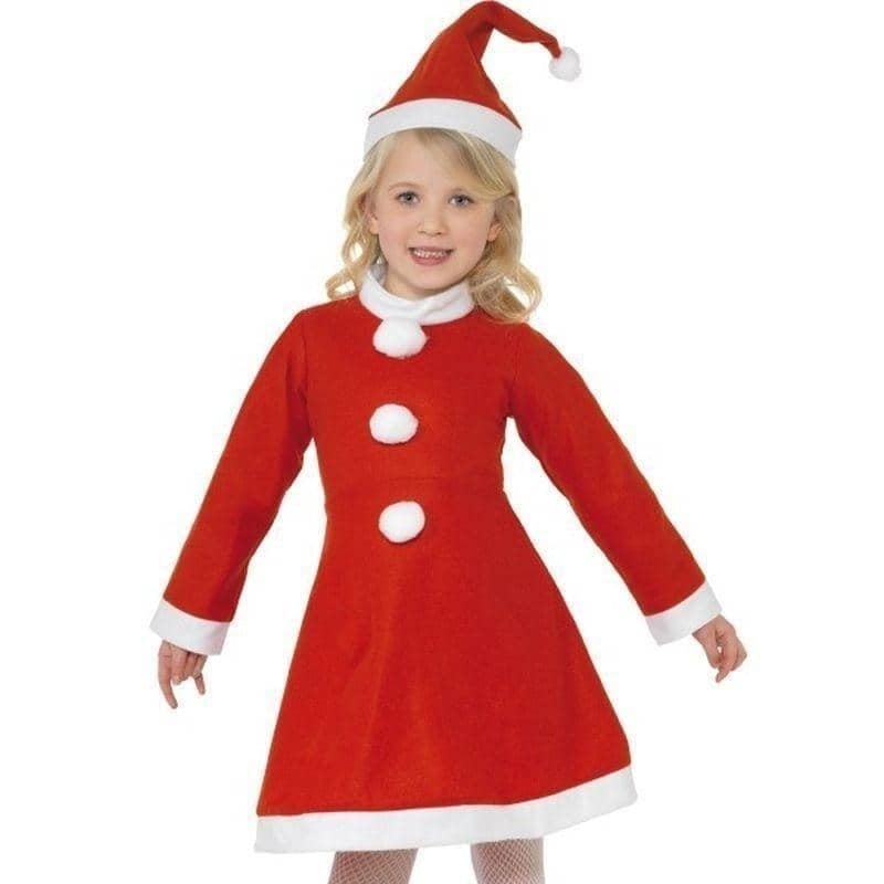 Costumes Australia Santa Girl Costume Kids Red White_1