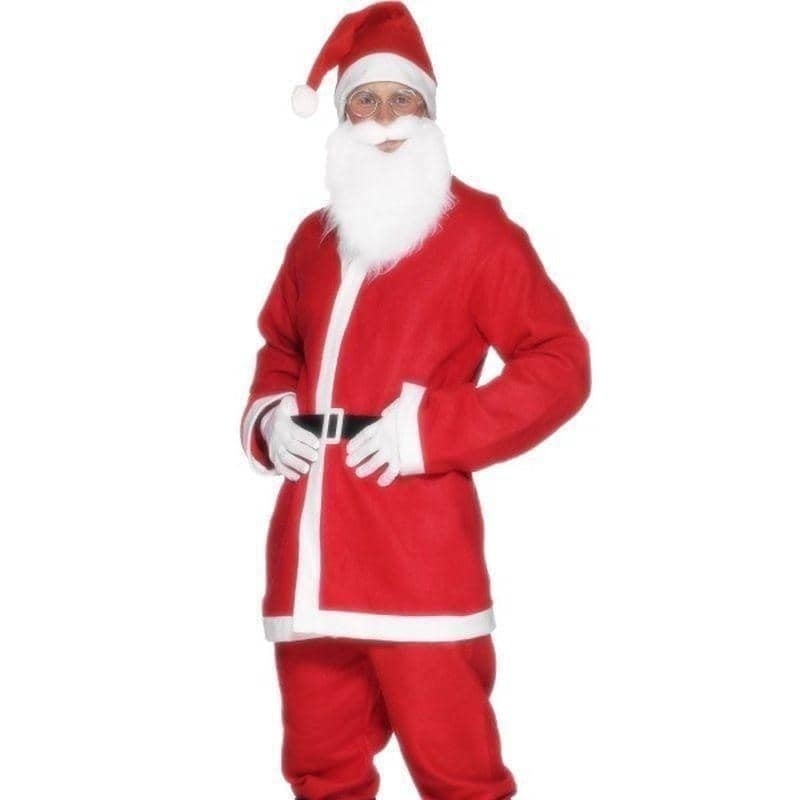 Costumes Australia Santa Suit Costume Adult Red White_1