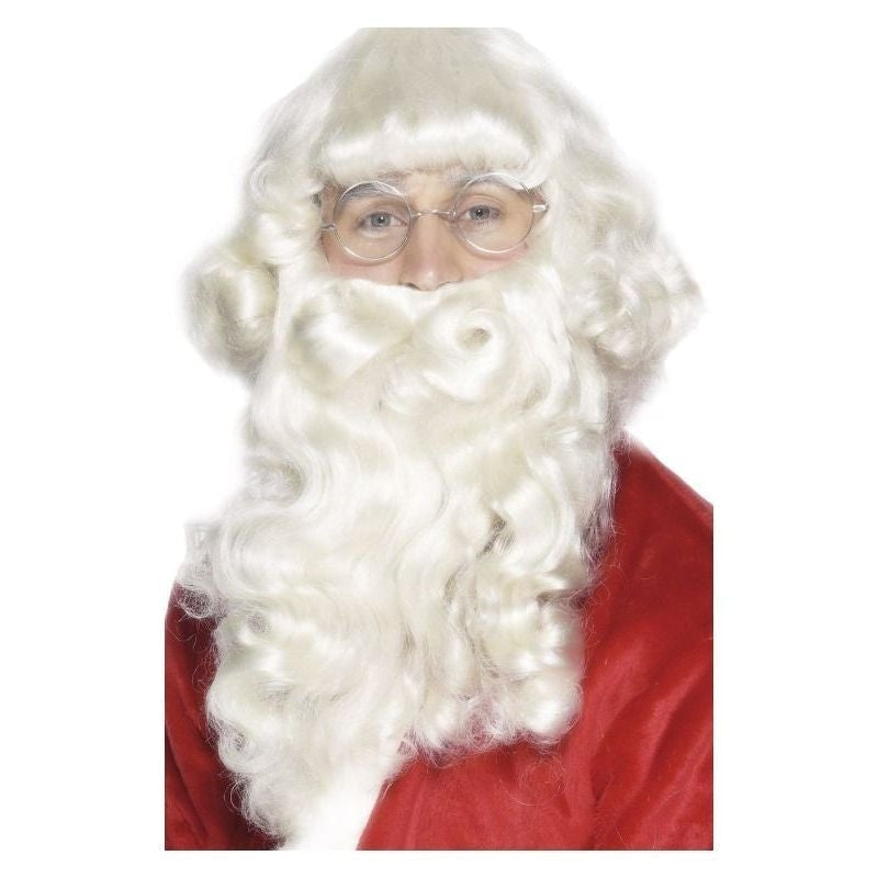 Costumes Australia Size Chart Santa Wig and Beard Set Adult White