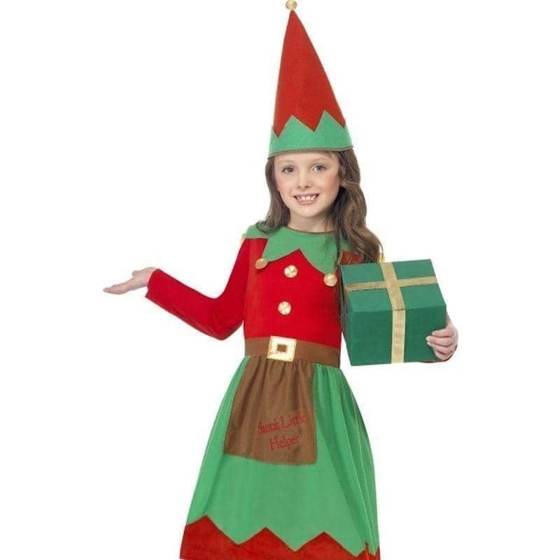 Costumes Australia Santas Little Helper Costume Kids Red Green_1