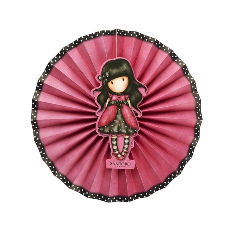 Costumes Australia Santoro Gorjuss Ladybird Paper Fans Pink_1