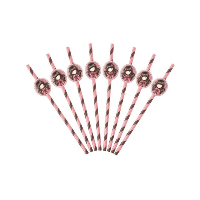 Costumes Australia Santoro Gorjuss Ladybird Paper Straws Pink_1