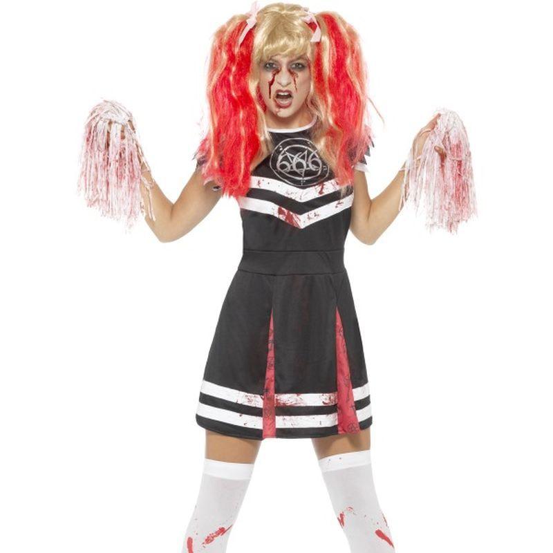 Costumes Australia Satanic Cheerleader Costume Adult Black_1