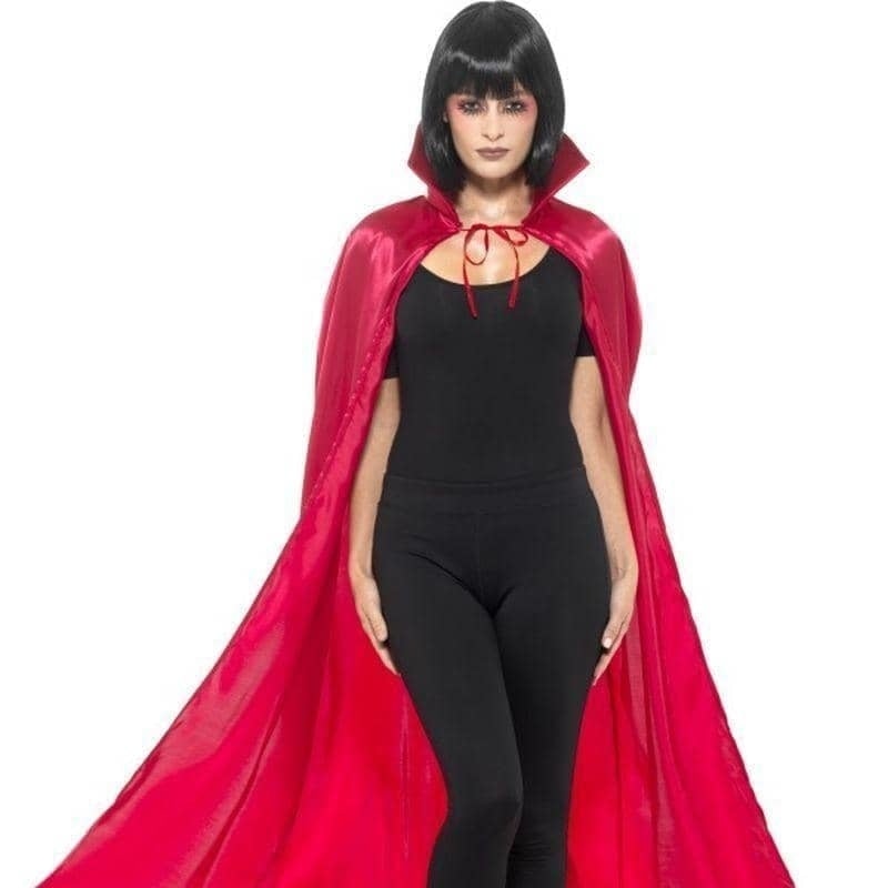 Costumes Australia Satin Devil Cape Adult Red_1