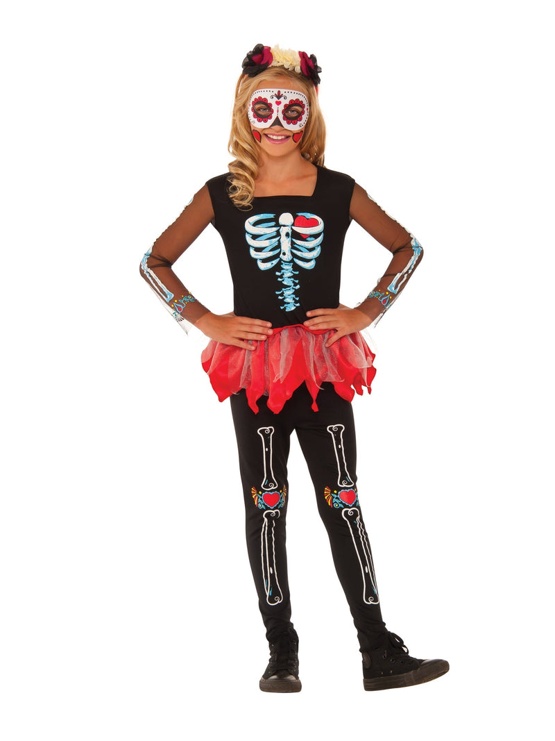 Costumes Australia Scared To The Bone Girls Skeleton Costume_1