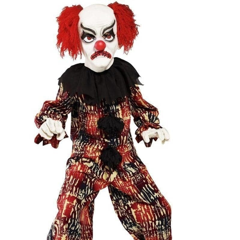 Costumes Australia Scary Clown Costume Kids Red Black White_1