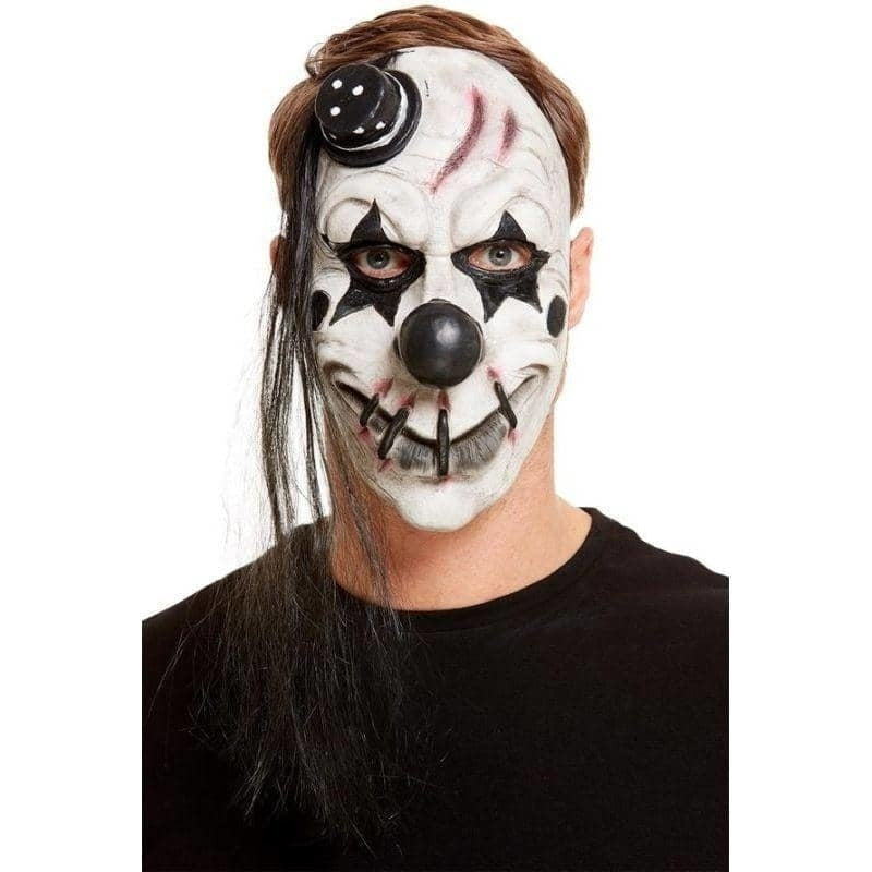 Costumes Australia Scary Clown Latex Mask Adult White_1