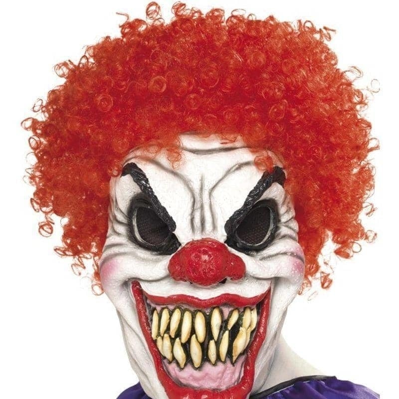 Costumes Australia Scary Clown Mask Adult Red White_1