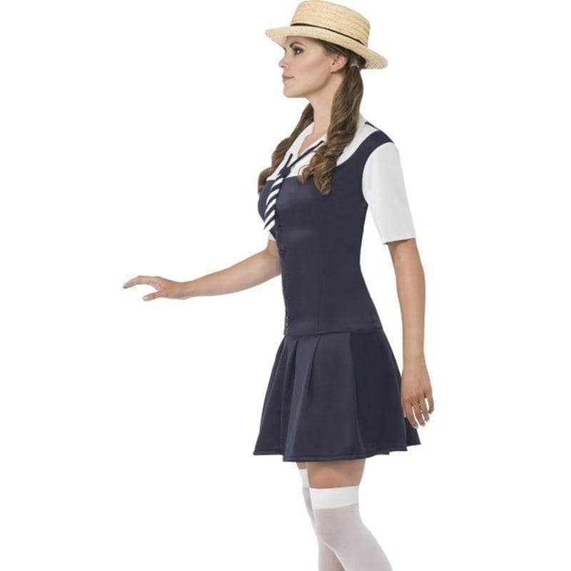 Costumes Australia School Girl Costume Adult White Black_3