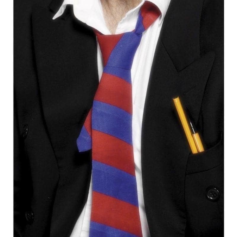 Costumes Australia School Tie Adult Red Blue_1