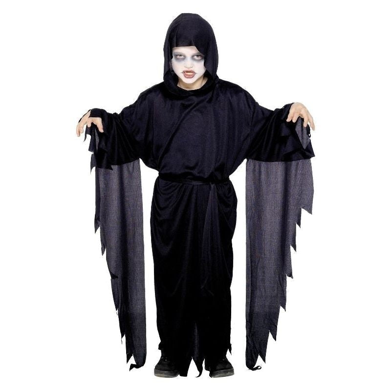 Costumes Australia Screamer Ghost Robe Kids Black_4