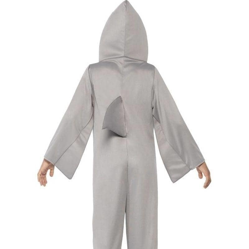 Costumes Australia Shark Costume Kids Grey Hooded Jumpsuit_3